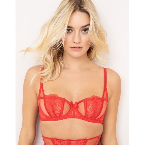 Agent Provocateur Other - Agent Provocateur Rozlyn Red Lace Bra 34D